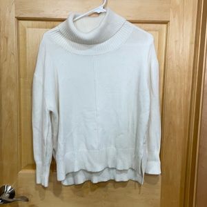 Warm & Cozy lifestyle cream cowl neck sweater S